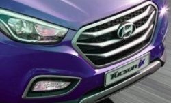 6 849 р. Накладка на решетку радиатора СТ Hyundai Tucson TL дорестайлинг (2015-2018)  с доставкой в г. Нижний Новгород. Увеличить фотографию 2