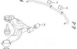 359 р. Полиуретановая втулка стабилизатора задней подвески Точка Опоры Hyundai Matrix 1 FC 1-ый рестайлинг (2005-2008)  с доставкой в г. Нижний Новгород. Увеличить фотографию 2
