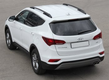 10 349 р. Комплект рейлингов АПС  Hyundai Santa Fe  DM (2012-2019) дорестайлинг, рестайлинг (Черные, без поперечин)  с доставкой в г. Нижний Новгород. Увеличить фотографию 4