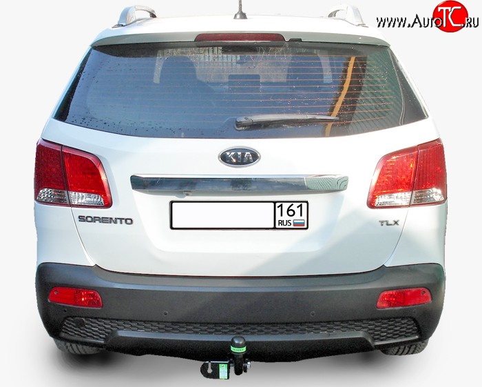 8 399 р. Фаркоп Лидер Плюс  Hyundai Santa Fe  CM (2006-2009), KIA Sorento  XM (2009-2012) (Без электропакета)  с доставкой в г. Нижний Новгород