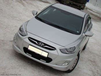 Реснички MV Hyundai Solaris RBr хэтчбэк дорестайлинг (2010-2014)