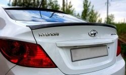 3 089 р. Козырёк на заднее стекло Драйв  Hyundai Solaris  RBr (2010-2017) седан дорестайлинг, седан рестайлинг (Неокрашенный)  с доставкой в г. Нижний Новгород. Увеличить фотографию 3