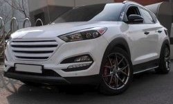 9 649 р. Решётка радиатора CT Hyundai Tucson LM (2010-2017) (Неокрашенная)  с доставкой в г. Нижний Новгород. Увеличить фотографию 5