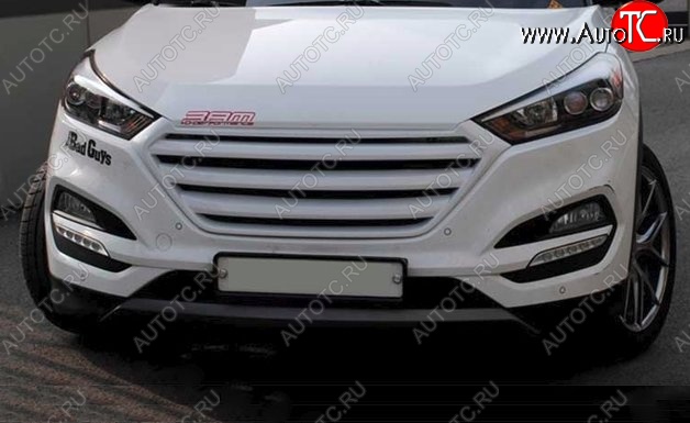 9 649 р. Решётка радиатора CT Hyundai Tucson LM (2010-2017) (Неокрашенная)  с доставкой в г. Нижний Новгород