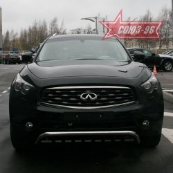 29 384 р. Защита переднего бампера Souz-96 (d60) INFINITI EX35 J50 (2007-2013)  с доставкой в г. Нижний Новгород. Увеличить фотографию 2