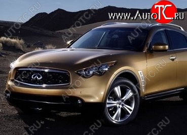 17 299 р. Накладка на передний бампер CT INFINITI FX35 S50 дорестайлинг (2002-2005) (Неокрашенная)  с доставкой в г. Нижний Новгород