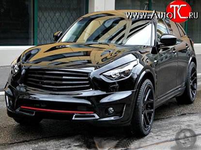 11 499 р. Решётка радиатора Elford INFINITI FX37 S51 рестайлинг (2011-2013) (Неокрашенная)  с доставкой в г. Нижний Новгород