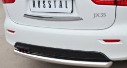 13 349 р. Одинарная защита заднего бампера из трубы диаметром 63 мм SLITKOFF  INFINITI JX35 (2012-2014)  с доставкой в г. Нижний Новгород. Увеличить фотографию 2