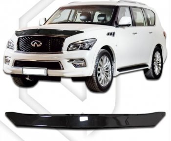 Дефлектор капота CA-Plastiс INFINITI (Инфинити) QX80 (КуХ80)  Z62 (2014-2018) Z62 1-ый рестайлинг