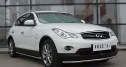 17 999 р. Защита порогов из круглой трубы диаметром 42 мм SLITKOFF  INFINITI Qx50  J50 (2013-2016) дорестайлинг  с доставкой в г. Нижний Новгород. Увеличить фотографию 3