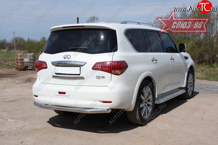 17 279 р. Защита заднего бампера Souz-96 (d76) INFINITI QX56 Z62 (2010-2013)  с доставкой в г. Нижний Новгород