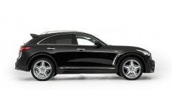 12 799 р. Пороги накладки Lorinser INFINITI QX70 S51 (2013-2020) (Неокрашенные)  с доставкой в г. Нижний Новгород. Увеличить фотографию 2