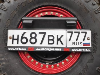 70 999 р. Бампер задний силовой РИФ (стандарт) Isuzu D-Max RT85,TFR DoubleCab рестайлинг (2015-2021) (С квадратом под фаркоп, калиткой и фонарями)  с доставкой в г. Нижний Новгород. Увеличить фотографию 4