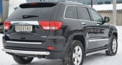 5 799 р. Одинарная защита заднего бампера из трубы диаметром 76 мм SLITKOFF  Jeep Grand Cherokee  WK2 (2010-2013) дорестайлинг  с доставкой в г. Нижний Новгород. Увеличить фотографию 3