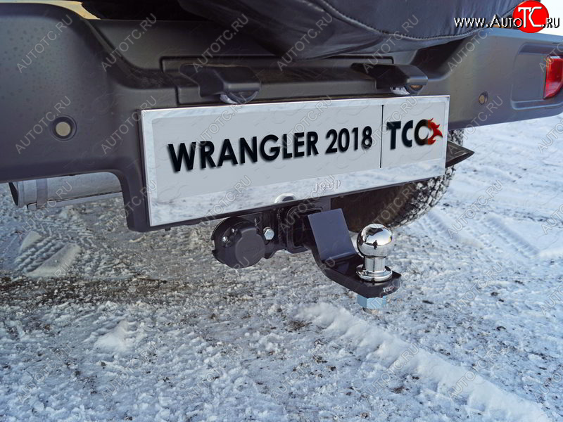 13 599 р. Фаркоп (тягово-сцепное устройство) TCC (2.0T)  Jeep Wrangler  JL (2018-2024) (Оцинкованный, шар E - оцинкованный)  с доставкой в г. Нижний Новгород