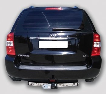 11 799 р. Фаркоп (VQ) Лидер Плюс (с нержавеющей пластиной)  KIA Carnival  VQ (2005-2014) минивэн дорестайлинг, минивэн рестайлинг (Шар тип F(N))  с доставкой в г. Нижний Новгород. Увеличить фотографию 1