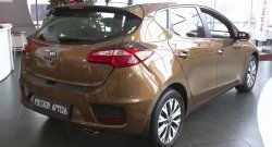 1 469 р. Защитная накладка на задний бампер RA  KIA Ceed  2 JD (2015-2018) рестайлинг, хэтчбэк  с доставкой в г. Нижний Новгород. Увеличить фотографию 2