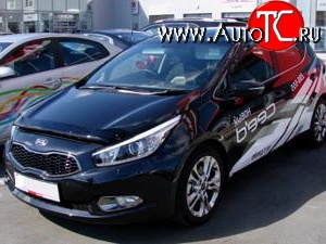 4 599 р. Дефлектор капота NovLine KIA Ceed 1 ED рестайлинг, хэтчбэк 5 дв. (2010-2012)  с доставкой в г. Нижний Новгород