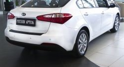 1 049 р. Защитная накладка на задний бампер RA  KIA Cerato  3 YD (2013-2016) дорестайлинг седан  с доставкой в г. Нижний Новгород. Увеличить фотографию 4