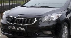 1 149 р. Реснички на фары RA KIA Cerato 3 YD дорестайлинг седан (2013-2016) (Неокрашенные)  с доставкой в г. Нижний Новгород. Увеличить фотографию 2