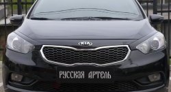 1 149 р. Реснички на фары RA KIA Cerato 3 YD дорестайлинг седан (2013-2016) (Неокрашенные)  с доставкой в г. Нижний Новгород. Увеличить фотографию 3