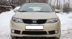 4 599 р. Накладка на передний бампер GT Dynamics KIA Cerato 2 TD седан (2008-2013) (Неокрашенная)  с доставкой в г. Нижний Новгород. Увеличить фотографию 2