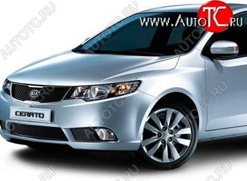 4 949 р. Левое крыло SAT (Тайвань) KIA Cerato 2 TD седан (2008-2013) (Неокрашенное)  с доставкой в г. Нижний Новгород