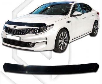 Дефлектор капота CA-Plastiс KIA Optima 4 JF дорестайлинг седан (2016-2018)