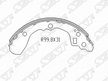 Колодки тормозные задние SAT KIA Rio 1 DC дорестайлинг седан (2000-2002)