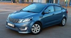 3 799 р. Накладки на передний бампер BS KIA Rio 3 QB дорестайлинг седан (2011-2015) (Неокрашенная)  с доставкой в г. Нижний Новгород. Увеличить фотографию 2