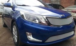 1 539 р. Нижняя сетка на бампер Russtal (хром) KIA Rio 3 QB дорестайлингхэтчбек5дв. (2011-2015)  с доставкой в г. Нижний Новгород. Увеличить фотографию 3