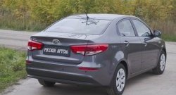 969 р. Защитная накладка на задний бампер RA  KIA Rio  3 QB (2015-2017) рестайлинг седан  с доставкой в г. Нижний Новгород. Увеличить фотографию 3