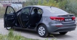 2 259 р. Накладки на порожки автомобиля RA v2 KIA Rio 3 QB рестайлинг седан (2015-2017)  с доставкой в г. Нижний Новгород. Увеличить фотографию 2