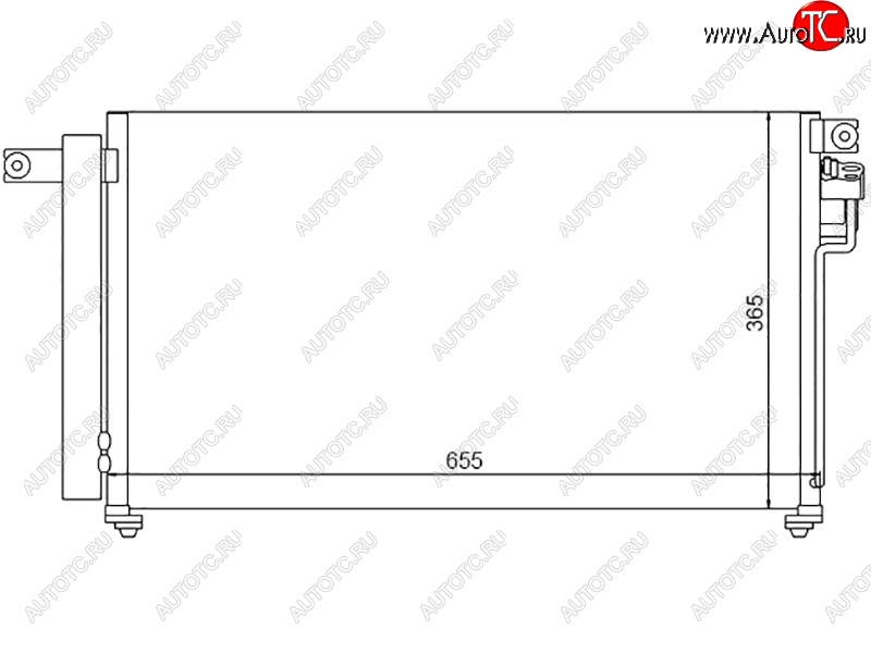 5 549 р. Радиатор кондиционера SAT  KIA Rio ( 2 JB,  4 FB) (2005-2024) дорестайлинг седан, дорестайлинг, хэтчбэк 5 дв., рестайлинг, хэтчбэк 5 дв., рестайлинг седан  с доставкой в г. Нижний Новгород