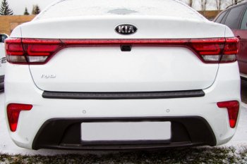 679 р. Защитная накладка заднего бампера Тюн-Авто  KIA Rio  4 FB (2016-2020) дорестайлинг седан  с доставкой в г. Нижний Новгород. Увеличить фотографию 2