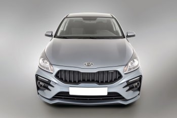 17 999 р. Передний бампер Kudos Original  KIA Rio  4 FB (2016-2020) дорестайлинг седан (Под прямоугольные ДХО с ПТФ, Неокрашенный)  с доставкой в г. Нижний Новгород. Увеличить фотографию 2