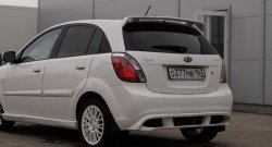 5 899 р. Накладка заднего бампера Vita Dm  KIA Rio ( 2 JB,  4 FB) (2005-2024) дорестайлинг, хэтчбэк 5 дв., рестайлинг, хэтчбэк 5 дв., рестайлинг седан (Неокрашенная)  с доставкой в г. Нижний Новгород. Увеличить фотографию 1