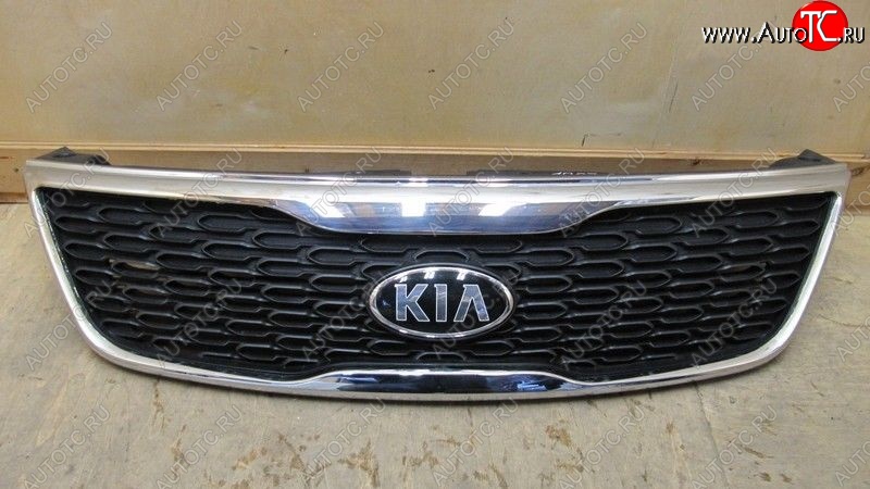 5 099 р. Решетка радиатора SPARD (хром) KIA Sorento XM рестайлинг (2012-2015) (Неокрашенная)  с доставкой в г. Нижний Новгород