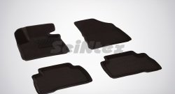 5 699 р. Износостойкие коврики в салон SeiNtex Premium 3D 4 шт. (ворсовые, черные)  KIA Sorento  XM (2012-2015) рестайлинг  с доставкой в г. Нижний Новгород. Увеличить фотографию 1