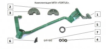 27 749 р. Замок рулевого вала FORTUS (бесштыревой) KIA Sorento MQ4 (2020-2022) (Вал d 17)  с доставкой в г. Нижний Новгород. Увеличить фотографию 2