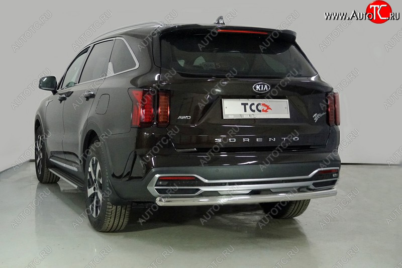 20 549 р. Защита заднего бампера ТСС (нержавейка d 60,3 мм)  KIA Sorento  MQ4 (2020-2022)  с доставкой в г. Нижний Новгород