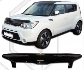 Дефлектор капота CA-Plastic KIA Soul PS дорестайлинг (2014-2016)