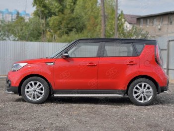 20 499 р. Широкая защита порогов с трубой диаметром 42 мм SLITKOFF v2  KIA Soul  PS (2014-2016) дорестайлинг  с доставкой в г. Нижний Новгород. Увеличить фотографию 3