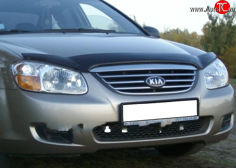 2 599 р. Дефлектор капота NovLine KIA Spectra (2000-2009)  с доставкой в г. Нижний Новгород