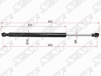 Газовый упор капота SAT Land Rover Discovery 4 L319 (2009-2016)