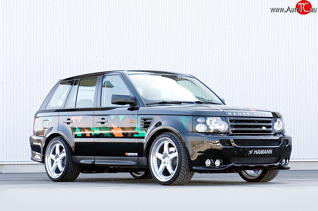 5 199 р. Пороги накладки HAMANN CONQUEROR I Land Rover Range Rover Sport 1 L320 дорестайлинг (2005-2009) (Неокрашенные)  с доставкой в г. Нижний Новгород