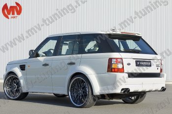 23 899 р. Пороги накладки HAMMAN  Land Rover Range Rover Sport  1 L320 (2005-2009) дорестайлинг (Неокрашенные)  с доставкой в г. Нижний Новгород. Увеличить фотографию 2