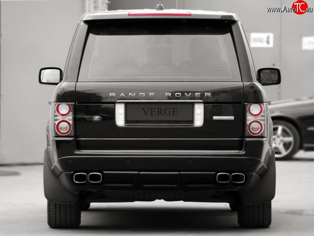 24 199 р. Накладка Verge на задний бампер Land Rover Range Rover 3 L322 дорестайлинг (2002-2006) (Неокрашенная)  с доставкой в г. Нижний Новгород