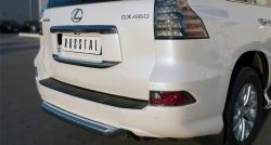 16 899 р. Защита заднего бампера (Ø76 мм, нержавейка) Russtal Lexus GX460 J150 1-ый рестайлинг (2013-2019)  с доставкой в г. Нижний Новгород. Увеличить фотографию 2