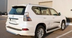 Защита заднего бампера (Ø76 мм, нержавейка) Russtal Lexus GX460 J150 1-ый рестайлинг (2013-2019)